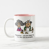 愚かな会社 ツートーンマグカップ (左)