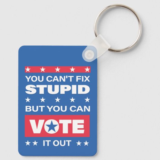 愚かな修正はできないが、Keychainから投票する キーホルダー (裏面)