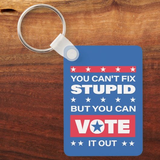 愚かな修正はできないが、Keychainから投票する キーホルダー (正面)