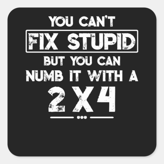 愚かな修正は不可能だが、2x4で認識できる スクエアシール (正面)