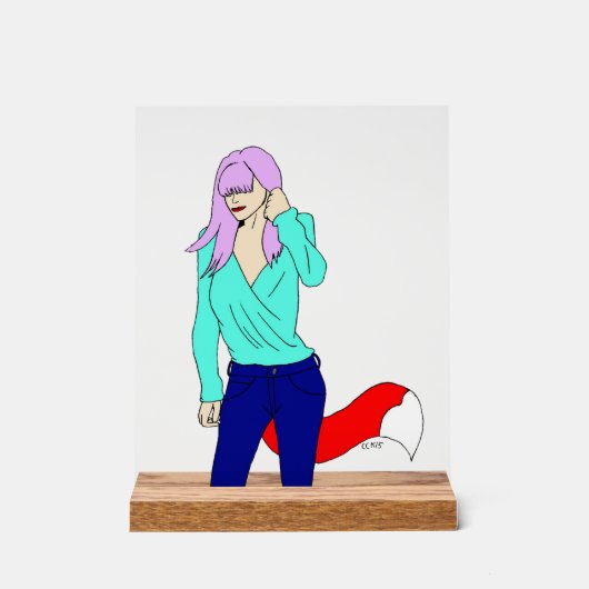 愚かな女 アクリルサイン (正面)