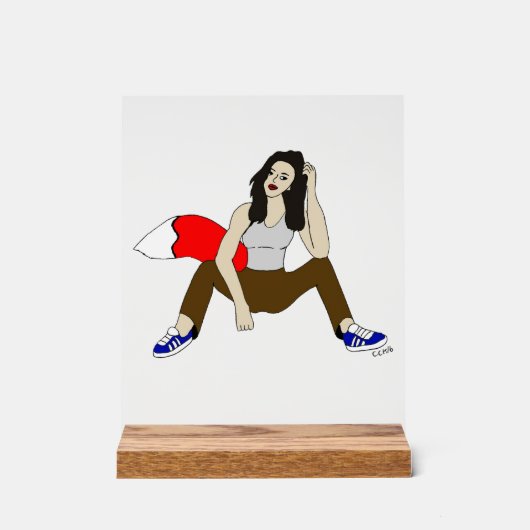 愚かな女 アクリルサイン (正面)