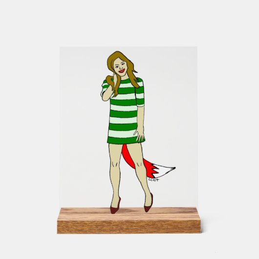 愚かな女 アクリルサイン (正面)