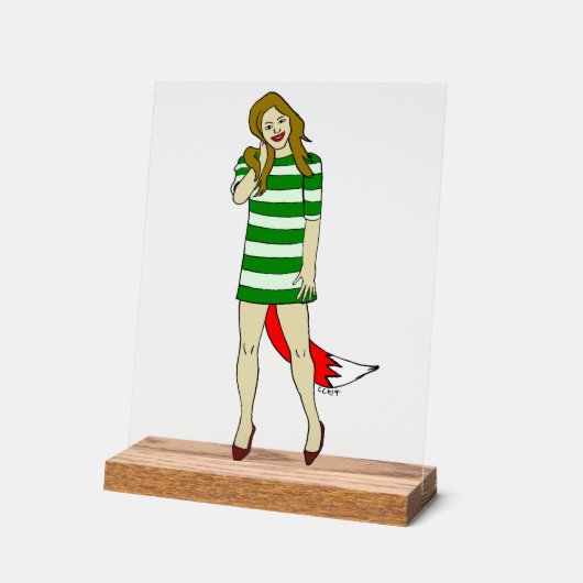 愚かな女 アクリルサイン (傾斜)