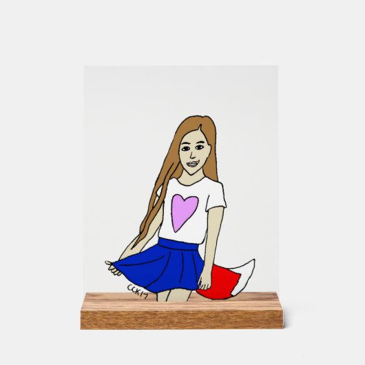 愚かな女 アクリルサイン (正面)