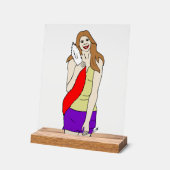 愚かな女 アクリルサイン (傾斜)