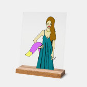 愚かな女 アクリルサイン (傾斜)