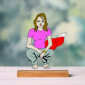 愚かな女 アクリルサイン (ニュートラル)