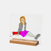 愚かな女 アクリルサイン (傾斜)