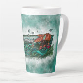 愚かな女 カフェラテマグ (右アングル)