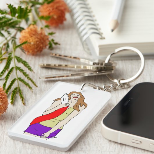 愚かな女 キーホルダー (正面右)