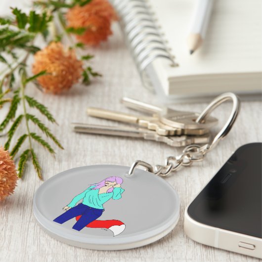 愚かな女 キーホルダー (正面右)