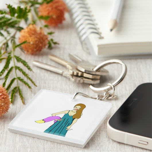 愚かな女 キーホルダー (正面右)