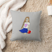 愚かな女 クッション (ブランケット)