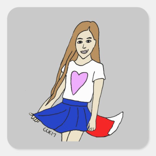 愚かな女 スクエアシール (正面)