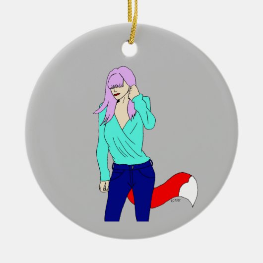 愚かな女 セラミックオーナメント (正面)