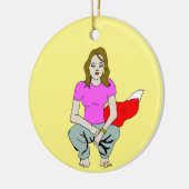 愚かな女 セラミックオーナメント (左)