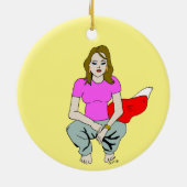 愚かな女 セラミックオーナメント (裏面)