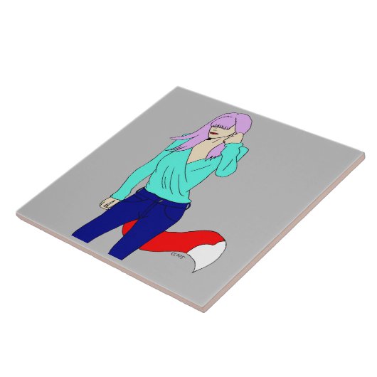 愚かな女 タイル (側面)