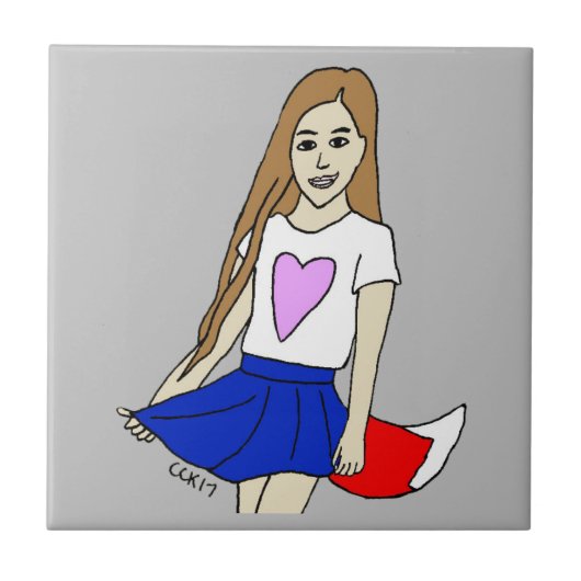 愚かな女 タイル (正面)