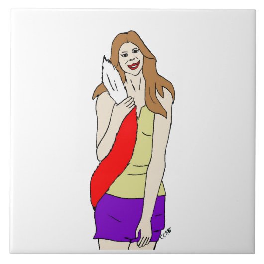 愚かな女 タイル (正面)