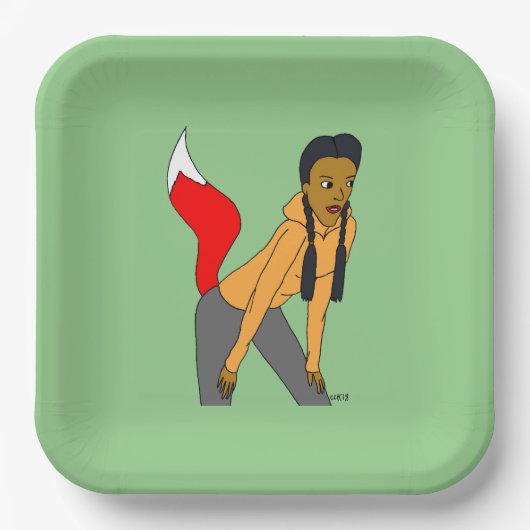 愚かな女 ペーパープレート (正面)