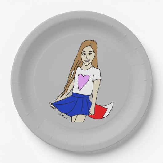 愚かな女 ペーパープレート (正面)