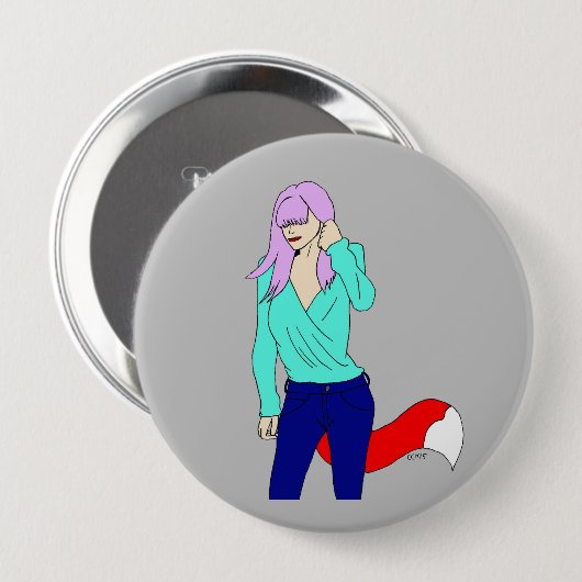 愚かな女 缶バッジ (正面&裏面)