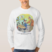 愚かな弁解の長い袖のシャツ Tシャツ (正面)