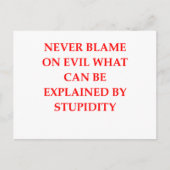 愚かな悪 ポストカード (正面)