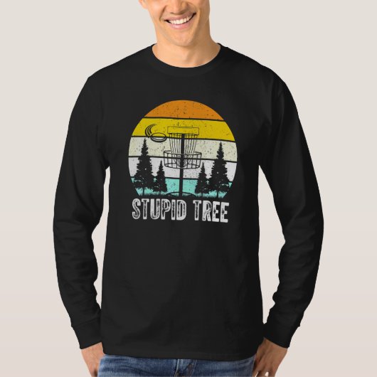 愚かな木のディスクゴルフ Tシャツ (正面)