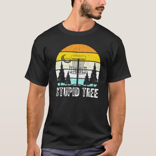 愚かな木のディスクゴルフ Tシャツ (正面)