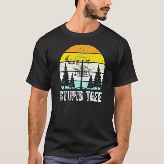 愚かな木のディスクゴルフ Tシャツ (正面)