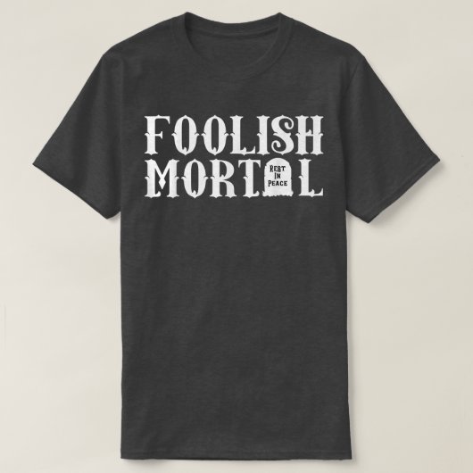 愚かな死の怠惰ハロウィンおもしろい2301 Tシャツ (デザイン正面)