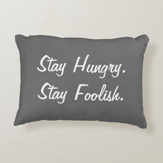 愚かな滞在の空腹な滞在 アクセントクッション (裏面)