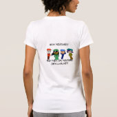 愚かな物のA、BのCのTシャツ Tシャツ (裏面)