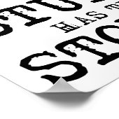 愚かな物語のポおもしろいスター ポスター (角)