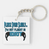 愚かな皮肉ユーモア両面鍵チアン キーホルダー (裏面)