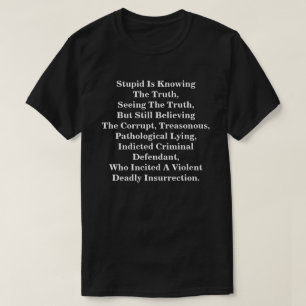 愚かな真実を知っている信じし、LIs Tシャツ