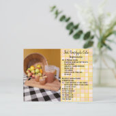 愚かな証拠のアップルサイダーレシピカード ポストカード (スタンド正面)