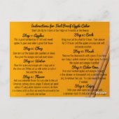 愚かな証拠のアップルサイダーレシピカード ポストカード (裏面)