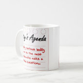 愚かな質問をしないで下さい コーヒーマグカップ (正面左)