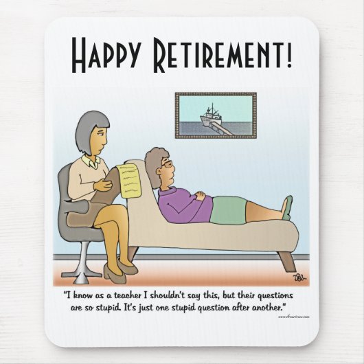 愚かな質問マウスパッド マウスパッド (正面)