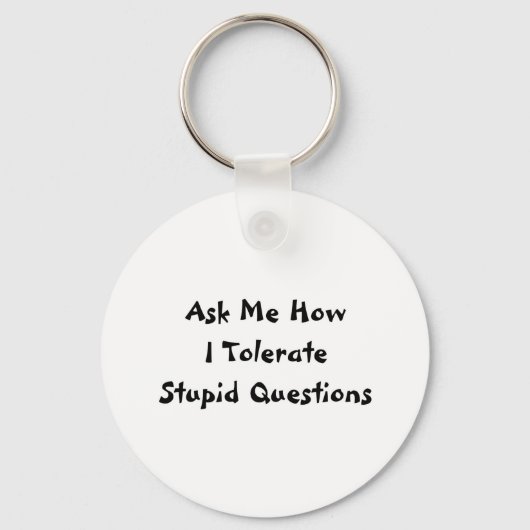 愚かな質問 キーホルダー (正面)