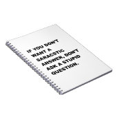 愚かな質問 ノートブック (右側)