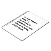 愚かな質問 ノートブック (左側)