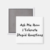 愚かな質問 マグネット (正面/裏面)