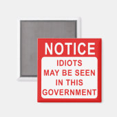 愚かな通知 マグネット (正面/裏面)