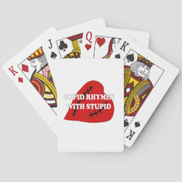 愚かな韻を持つキューピッド トランプ