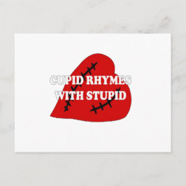 愚かな韻を持つキューピッド ポストカード